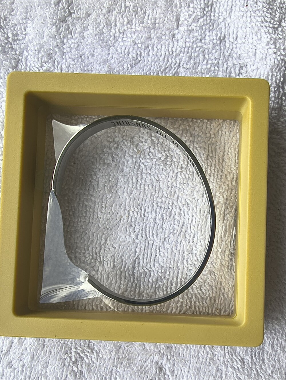 Charm Bracelets Stainless Steel Be the Sunshine Bangle